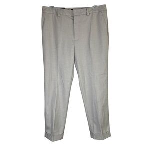 NEW Banana Republic Cuffed Crop Khaki Pants Sz 4 Mid-Rise Classic Career Preppy